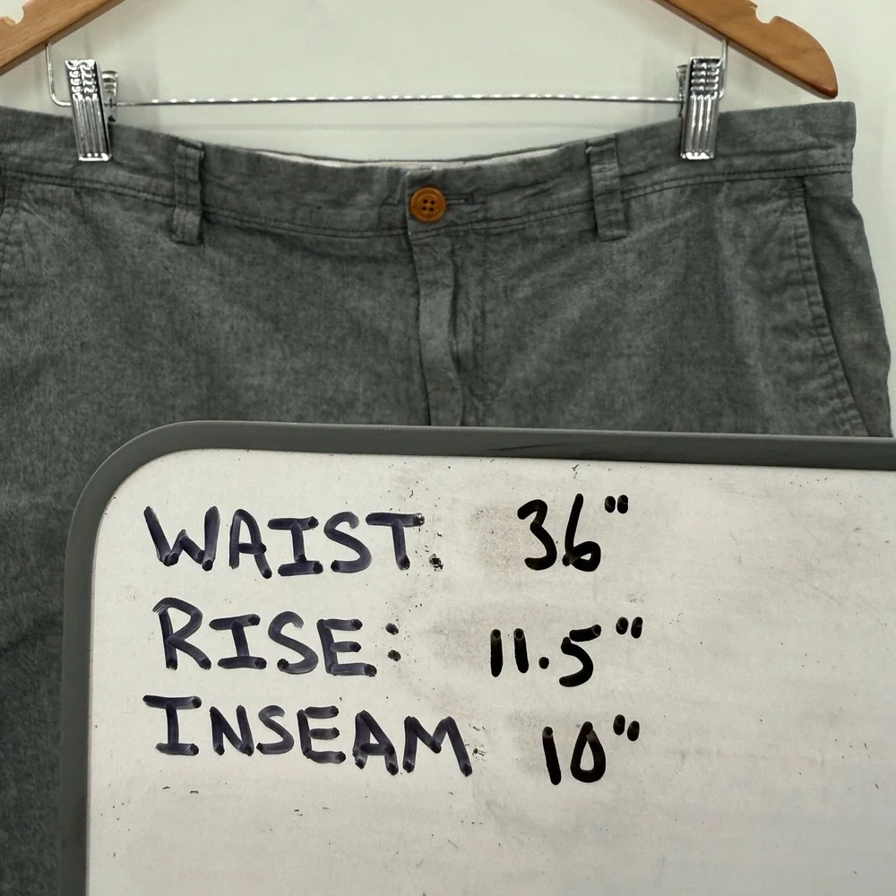 J. Crew Rivington Shorts Mens‎ Size 36 Gray Chambray